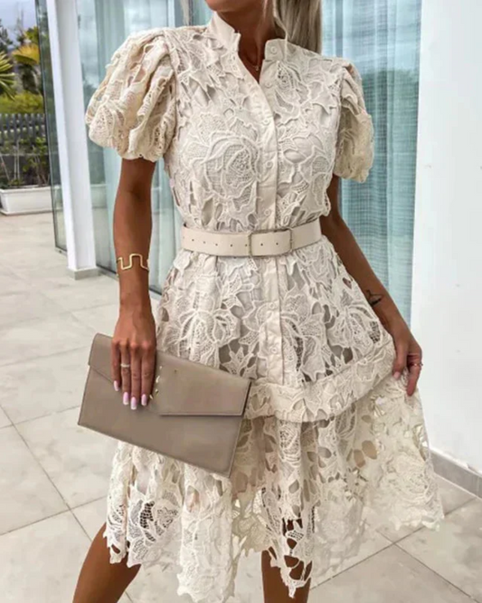 Adelina™ Retro Kanten Jurk